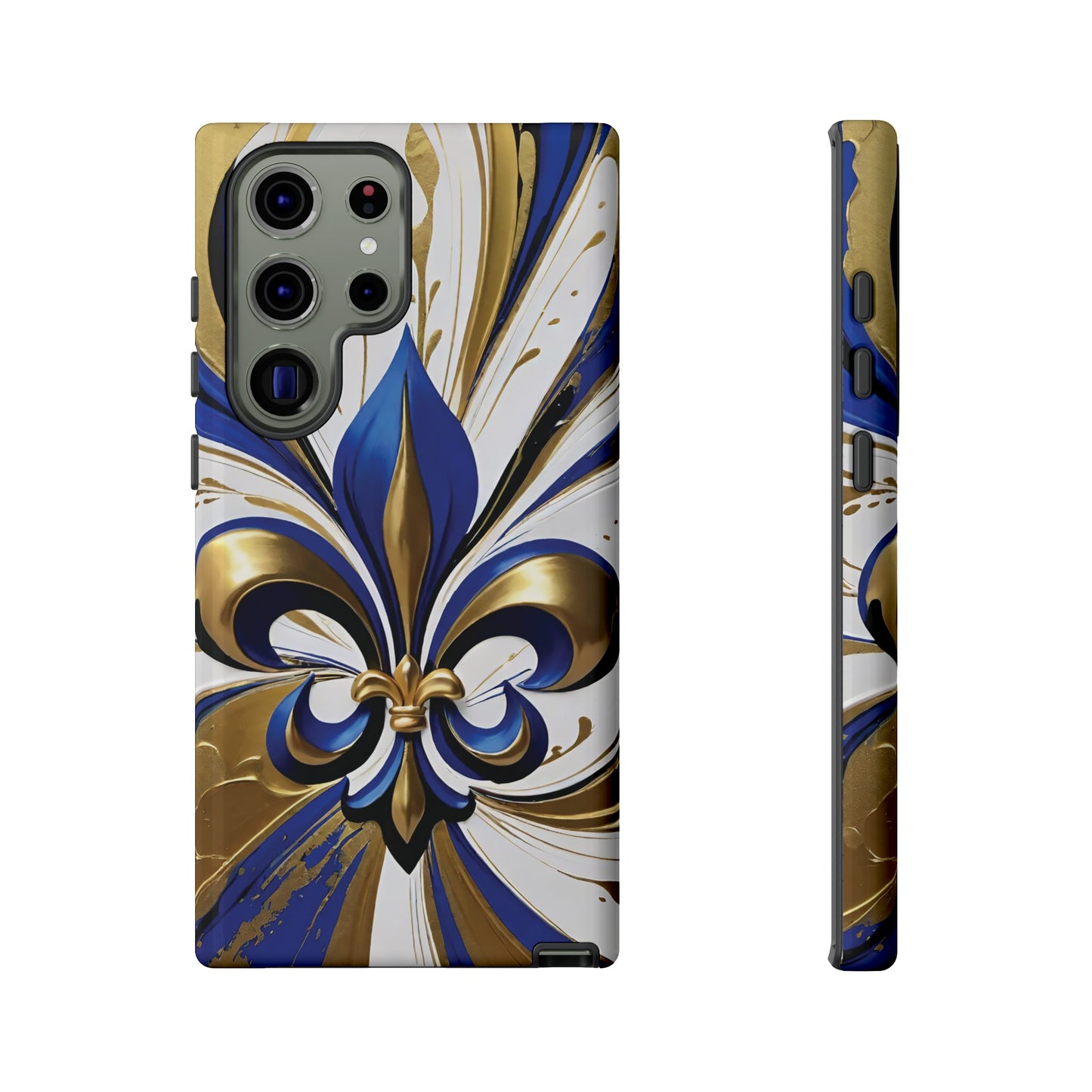 Blue and Gold Fleur-de-Lis 02