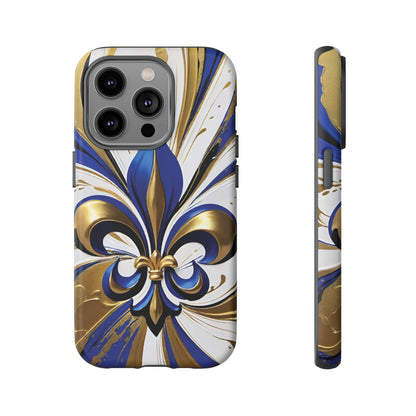 Blue and Gold Fleur-de-Lis 02