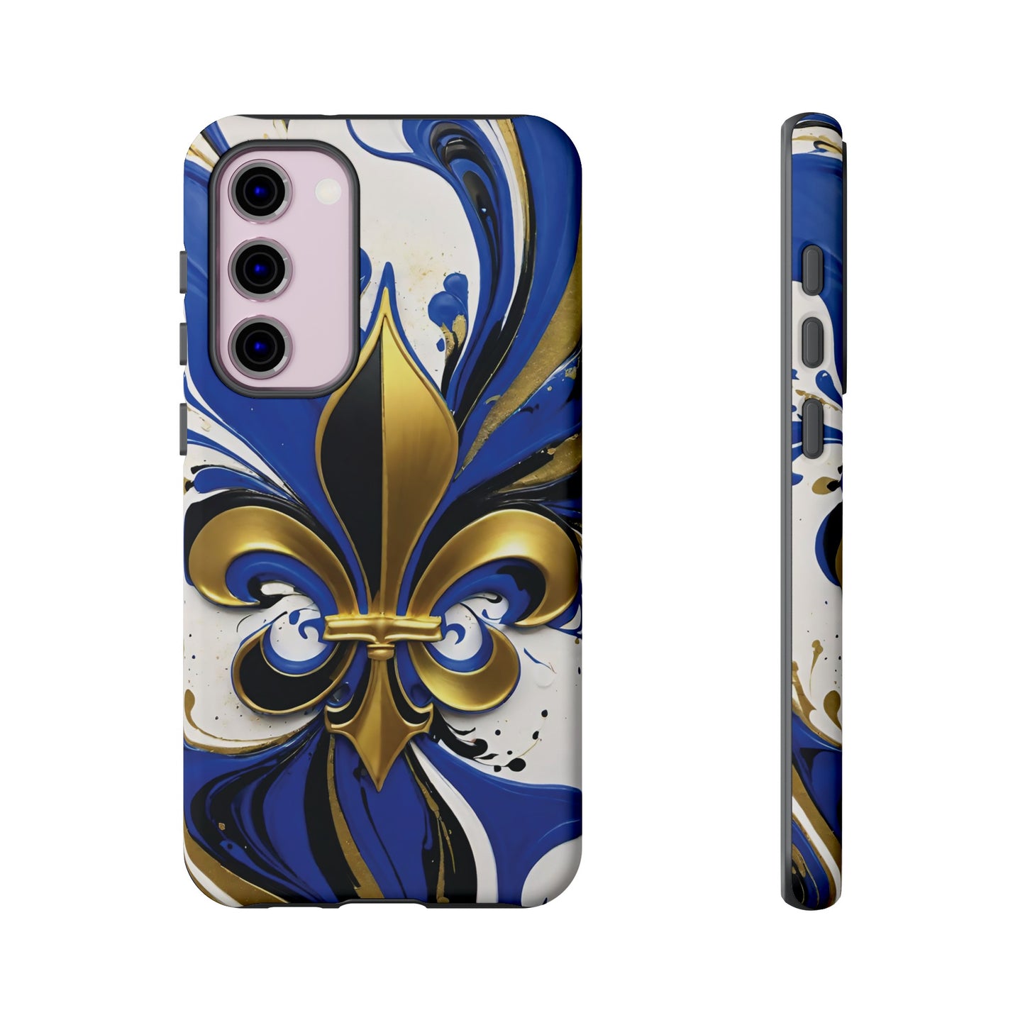 Blue and Gold Fleur-de-Lis 01