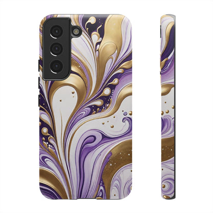 Purple and Gold Swirl 03