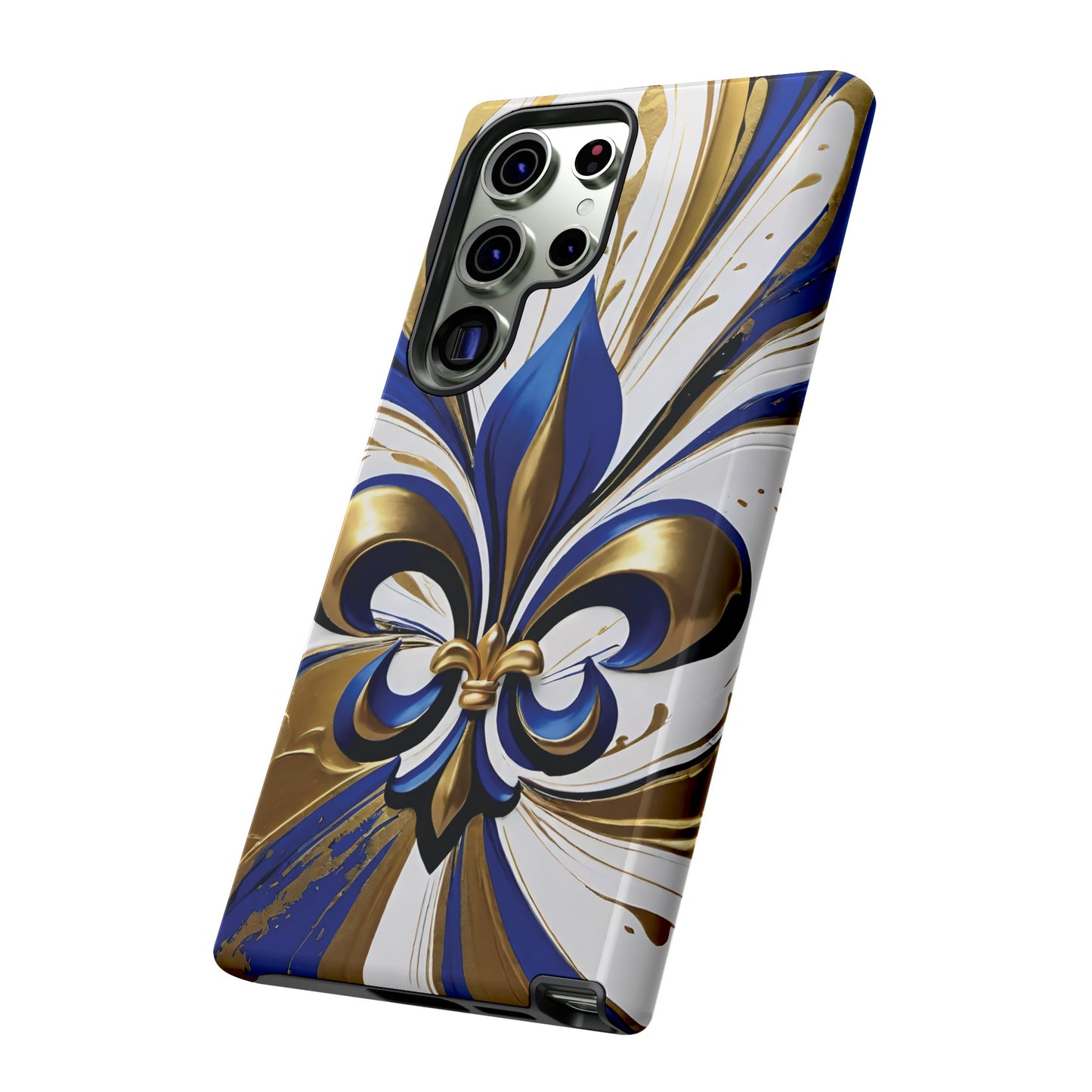 Blue and Gold Fleur-de-Lis 02