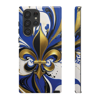 Blue and Gold Fleur-de-Lis 01