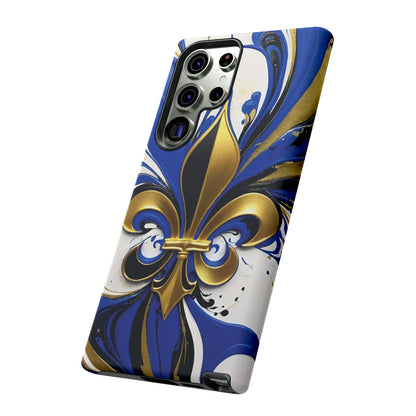 Blue and Gold Fleur-de-Lis 01