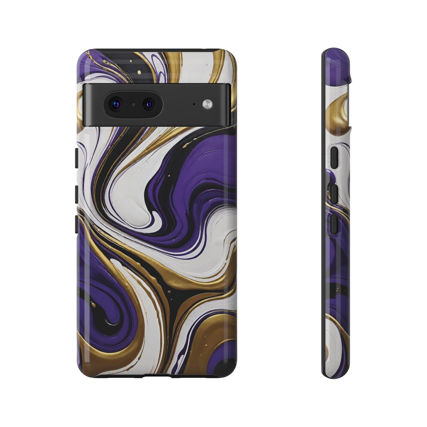 Purple and Gold Swirl 02