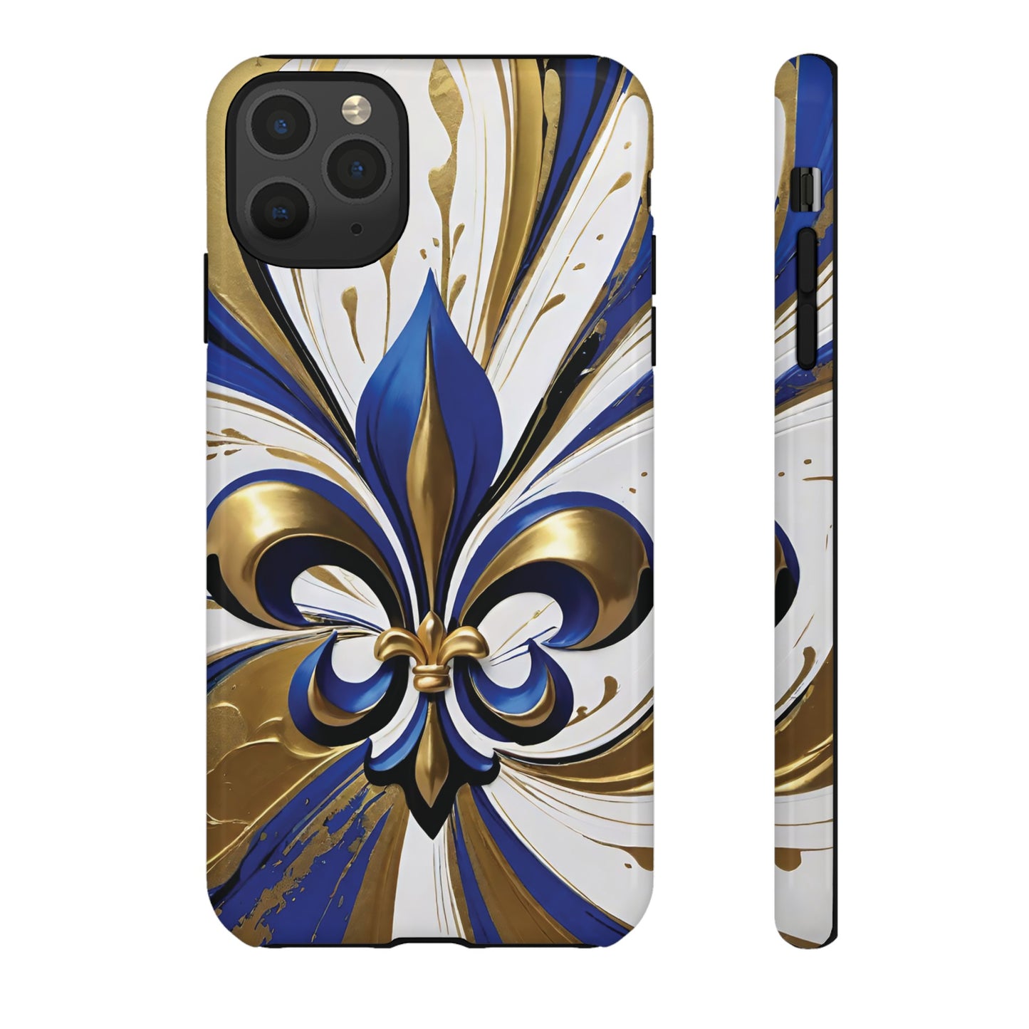 Blue and Gold Fleur-de-Lis 02