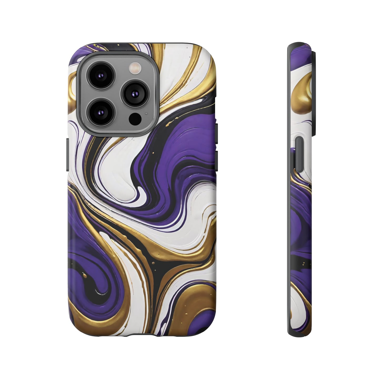 Purple and Gold Swirl 02