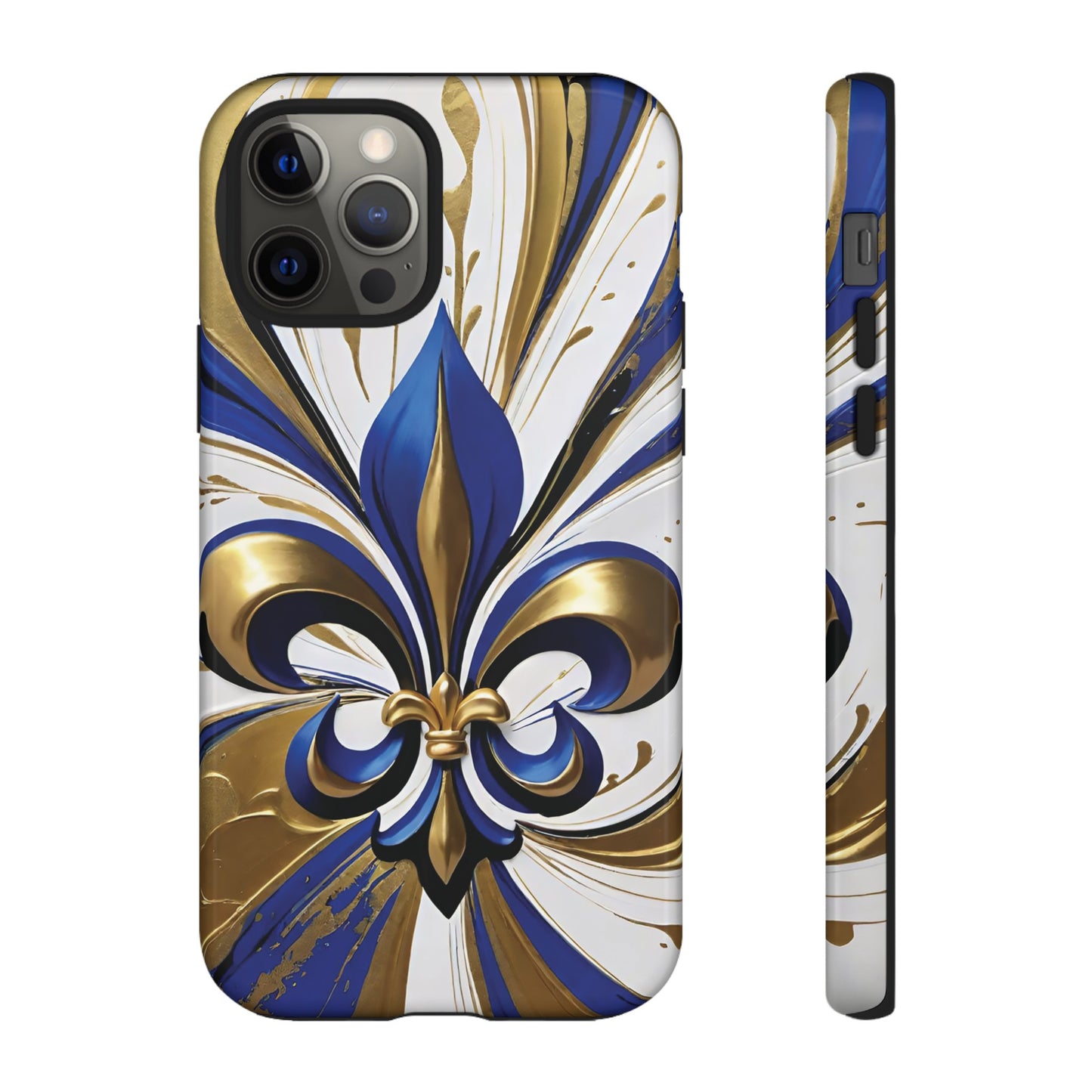 Blue and Gold Fleur-de-Lis 02