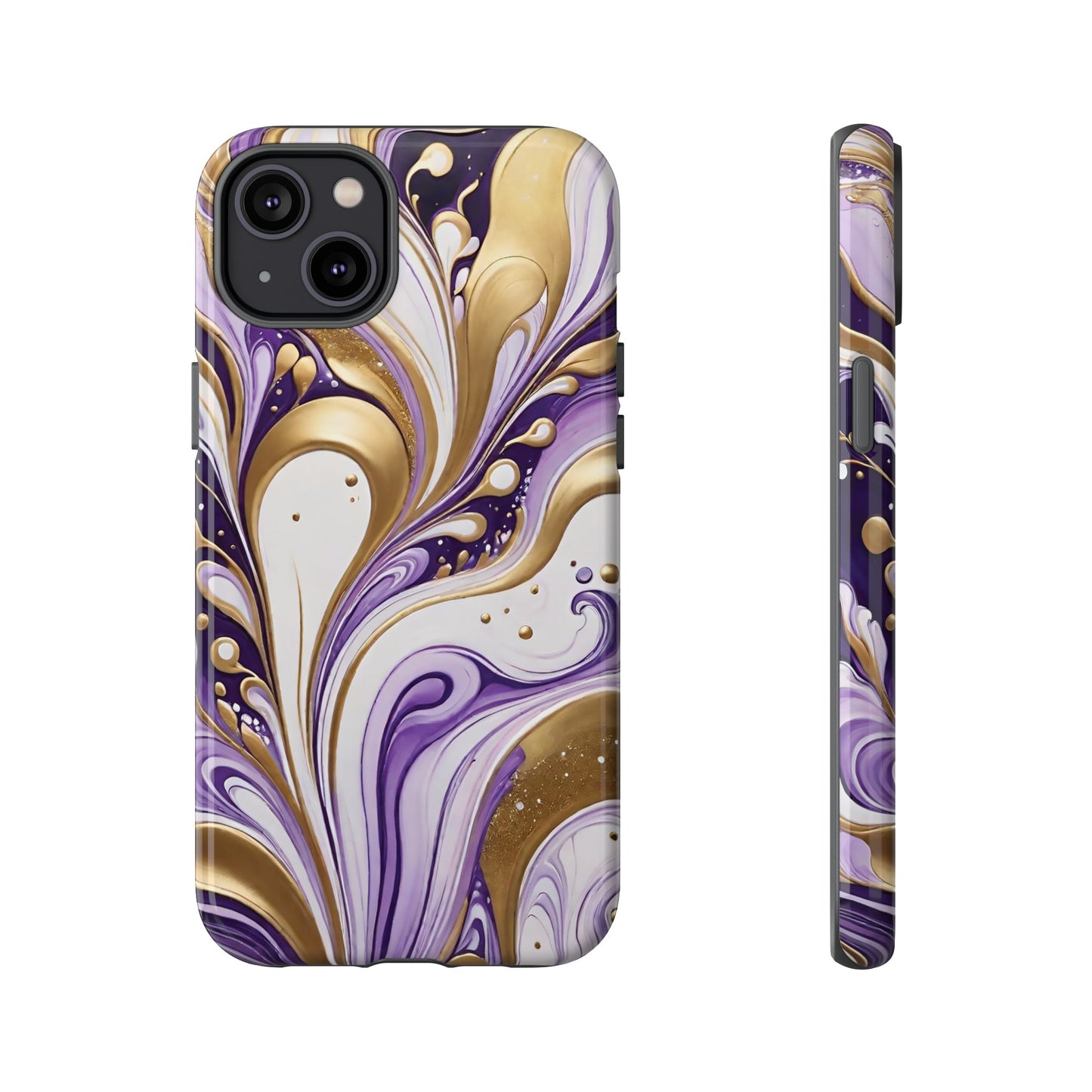 Purple and Gold Swirl 03