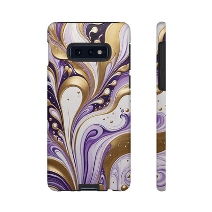 Purple and Gold Swirl 03