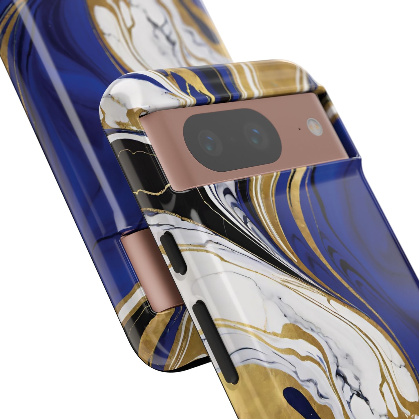 Blue and Gold Swirl 01