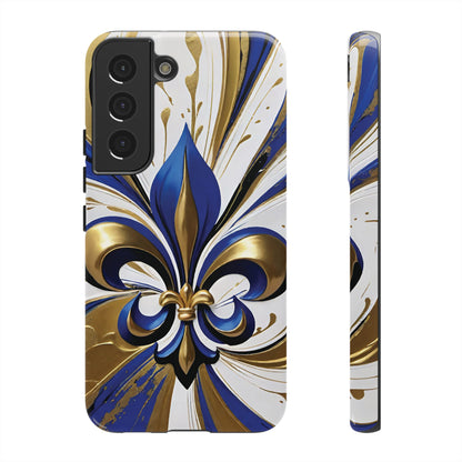 Blue and Gold Fleur-de-Lis 02