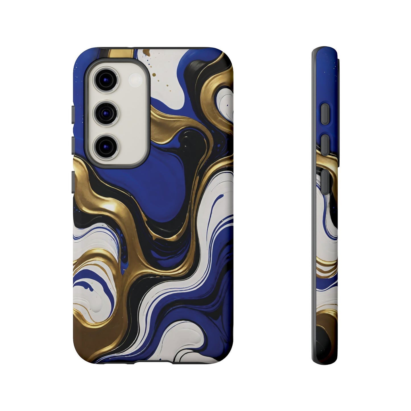 Blue and Gold Swirl 03