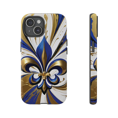 Blue and Gold Fleur-de-Lis 02