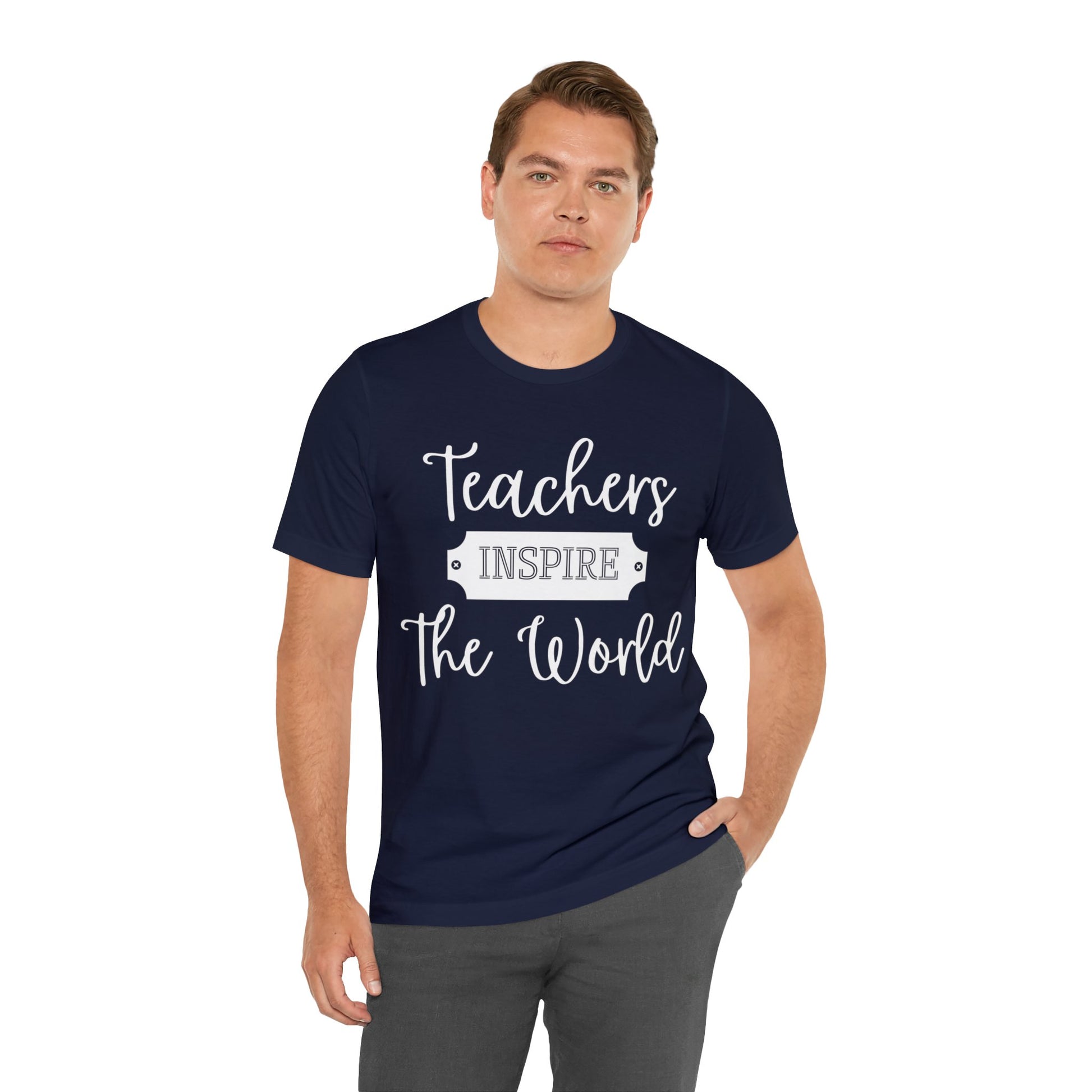 Teachers Inspire the World (Light Text) - ShadowCrafts Studio