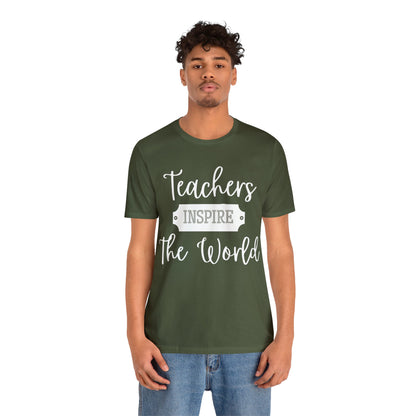 Teachers Inspire the World (Light Text) - ShadowCrafts Studio