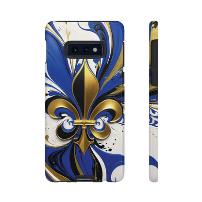 Blue and Gold Fleur-de-Lis 01