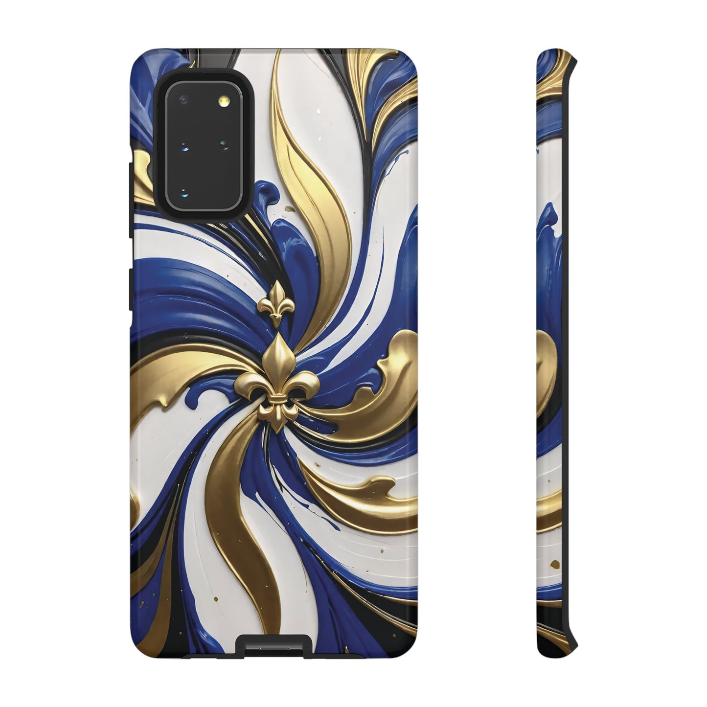 Blue and Gold Fleur-de-Lis 03