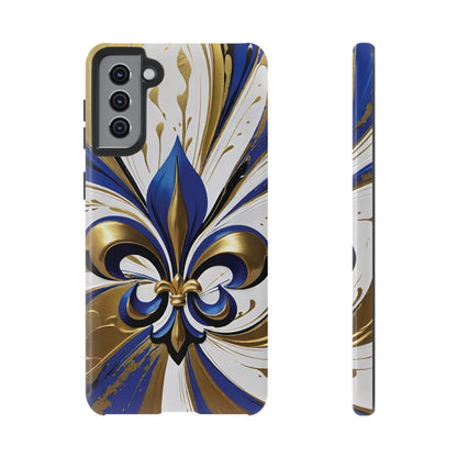 Blue and Gold Fleur-de-Lis 02