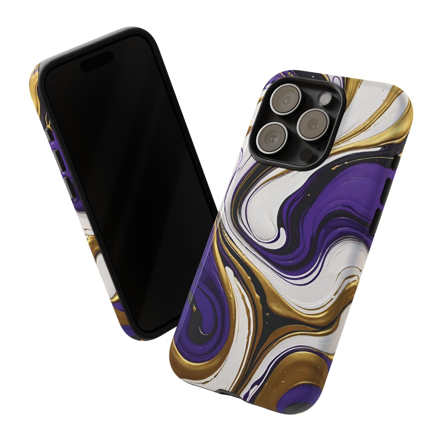 Purple and Gold Swirl 02