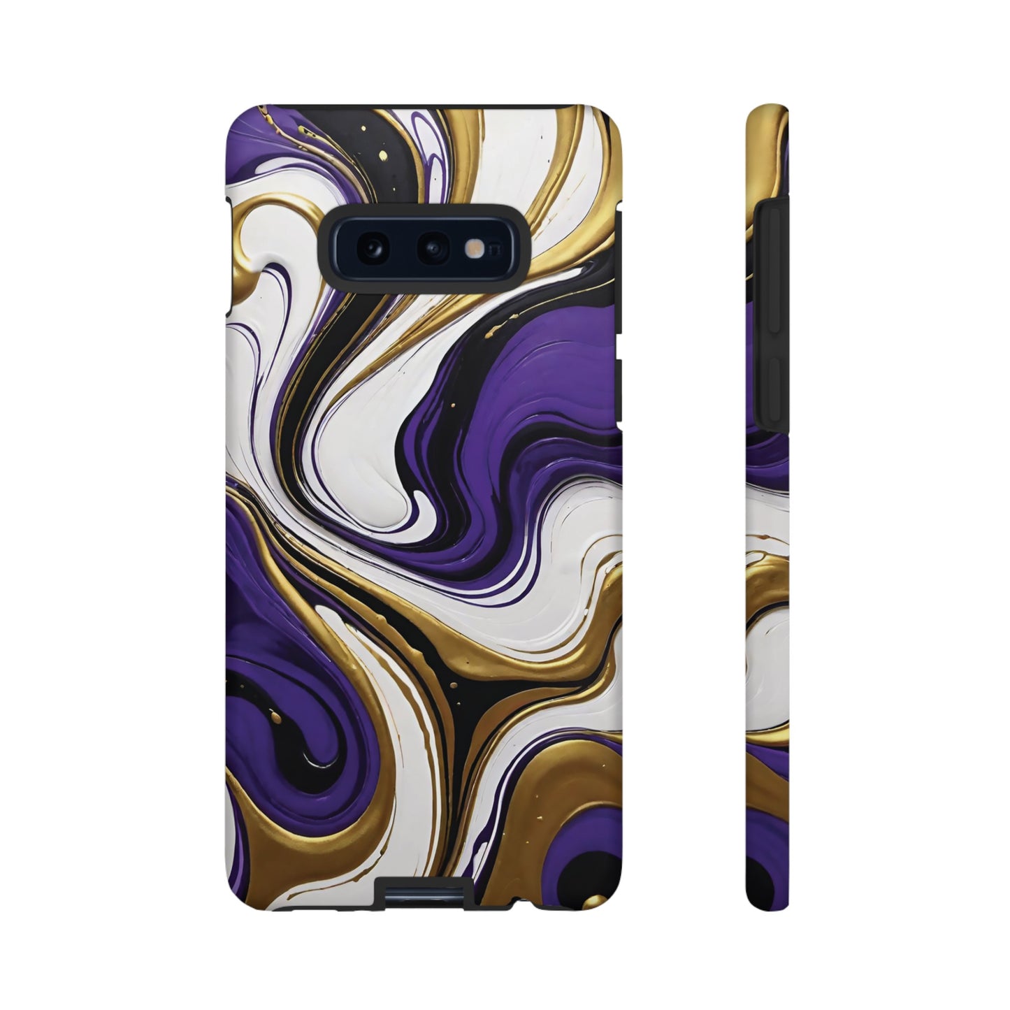 Purple and Gold Swirl 02