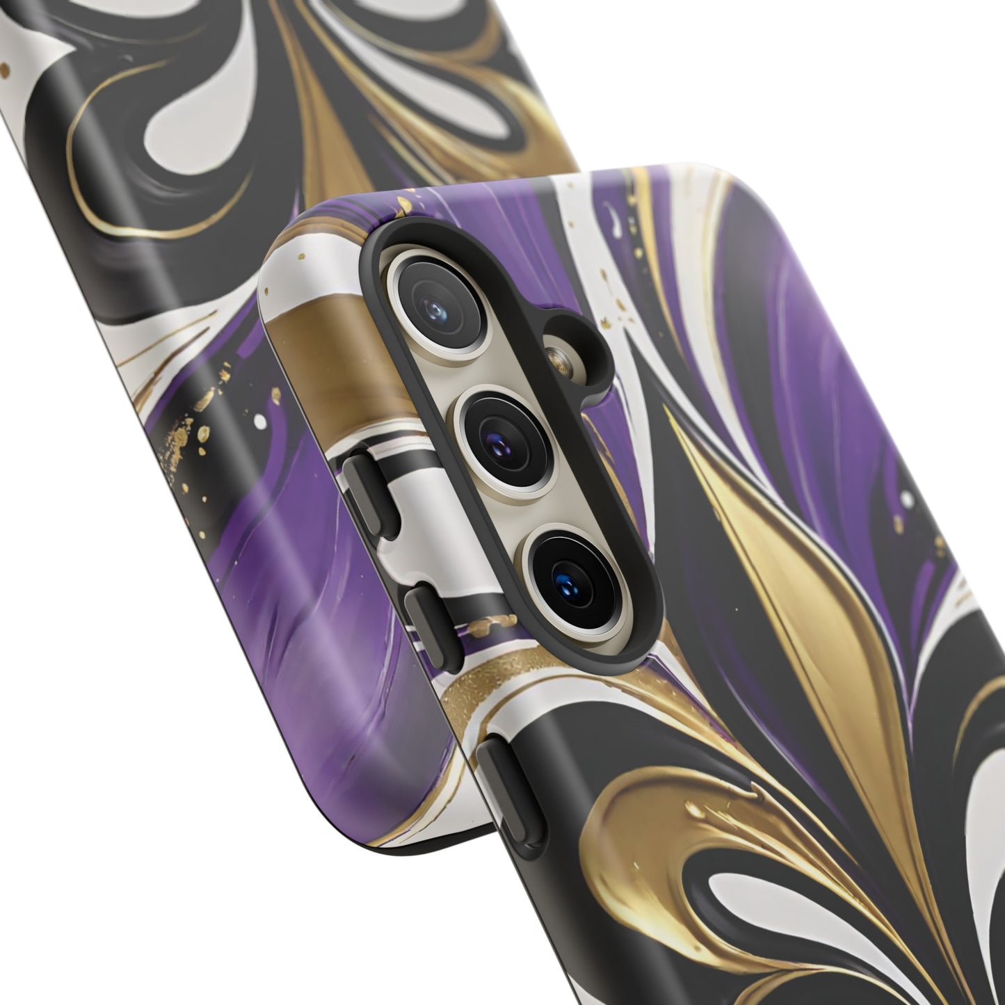 Purple and Gold Fleur-de-Lis 01