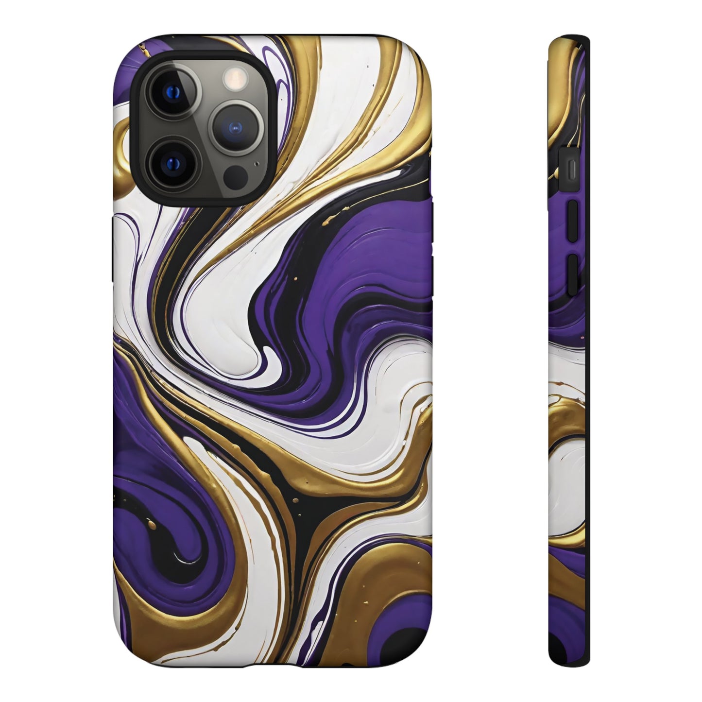 Purple and Gold Swirl 02