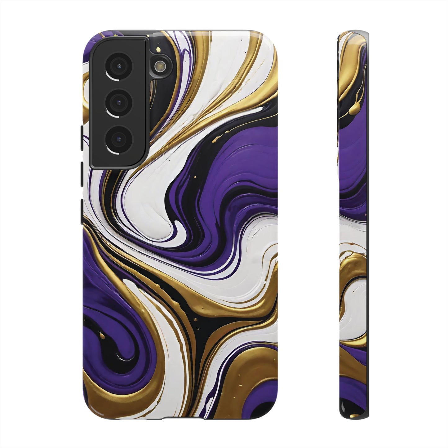 Purple and Gold Swirl 02