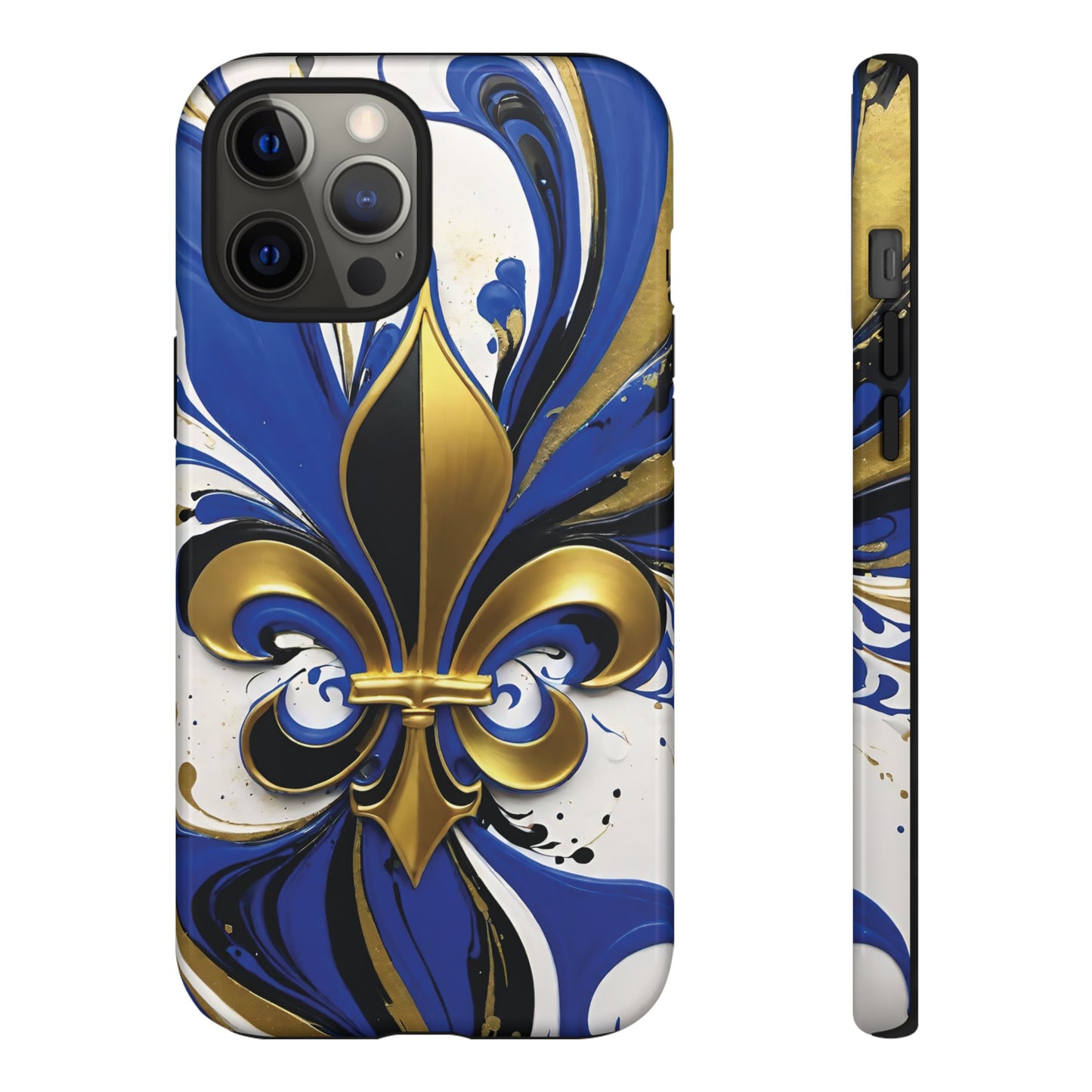 Blue and Gold Fleur-de-Lis 01