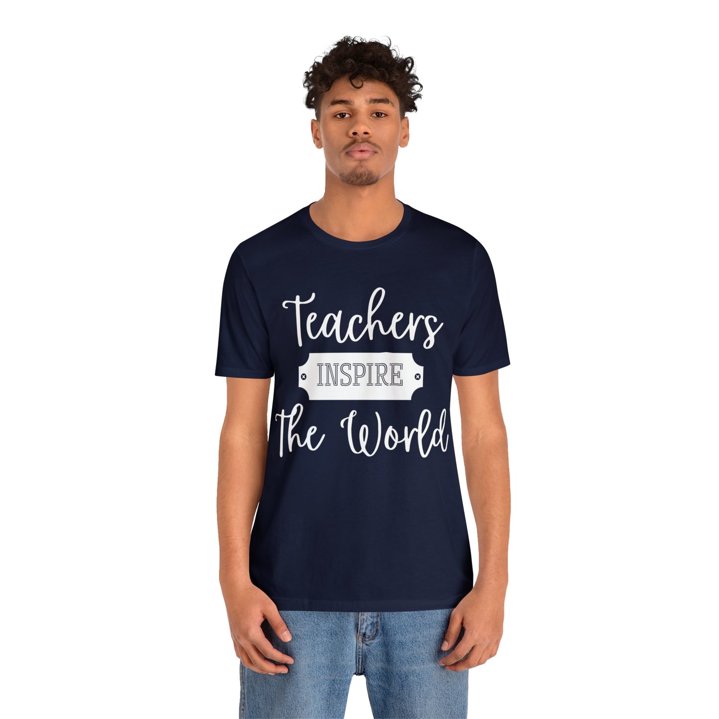 Teachers Inspire the World (Light Text) - ShadowCrafts Studio