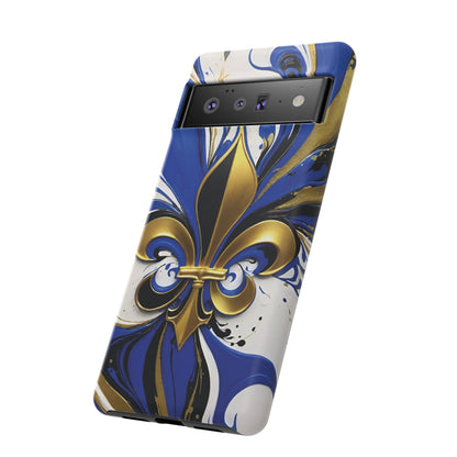 Blue and Gold Fleur-de-Lis 01