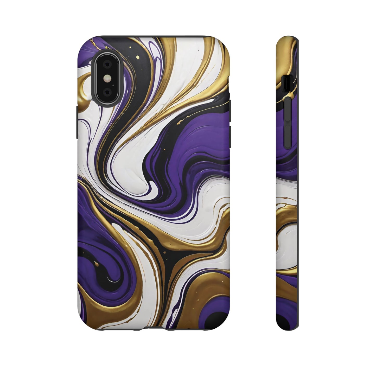 Purple and Gold Swirl 02