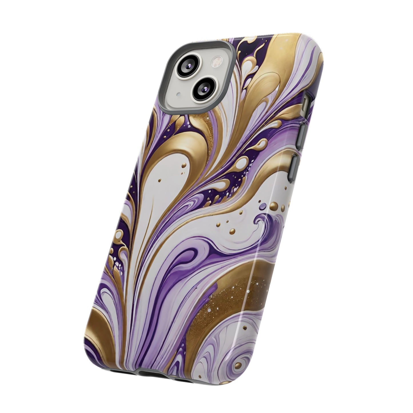 Purple and Gold Swirl 03