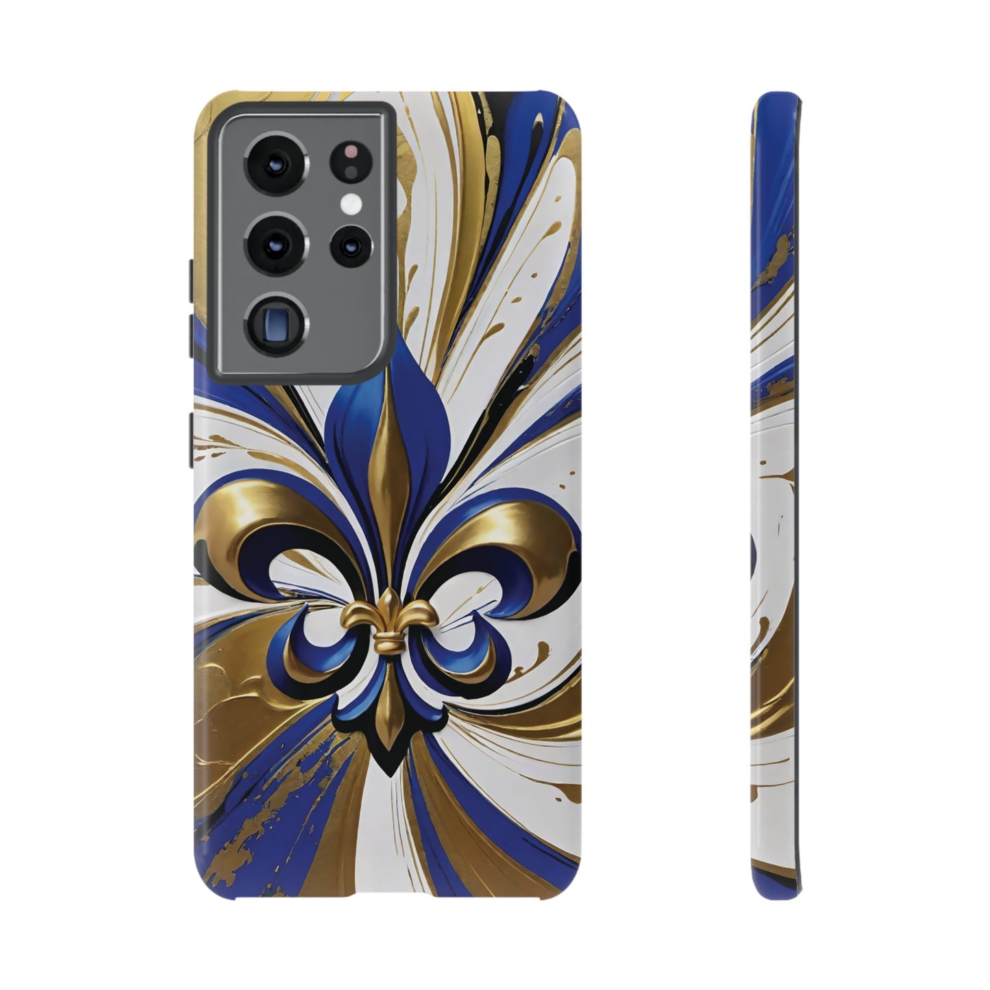 Blue and Gold Fleur-de-Lis 02