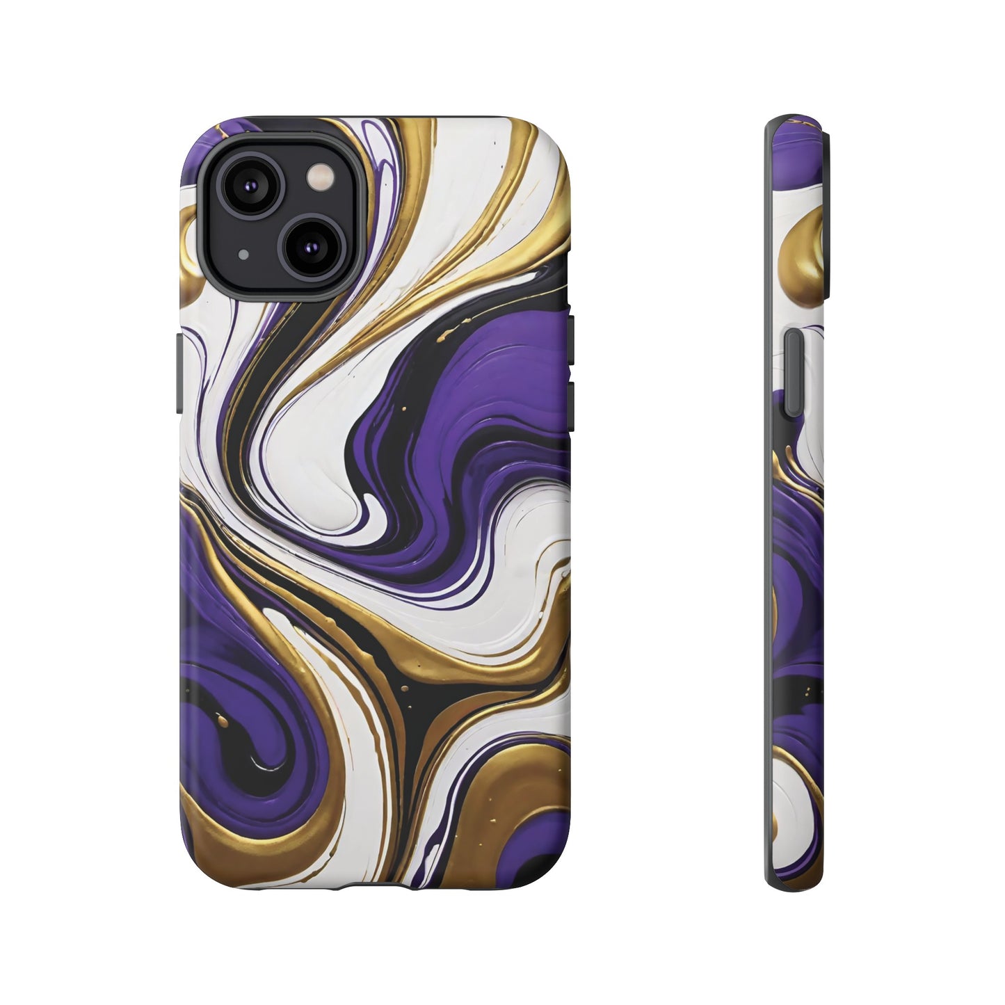 Purple and Gold Swirl 02