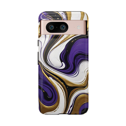 Purple and Gold Swirl 02