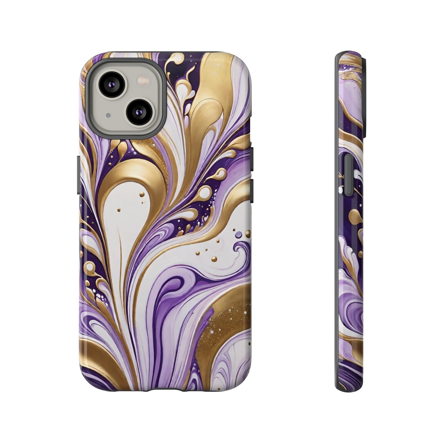 Purple and Gold Swirl 03