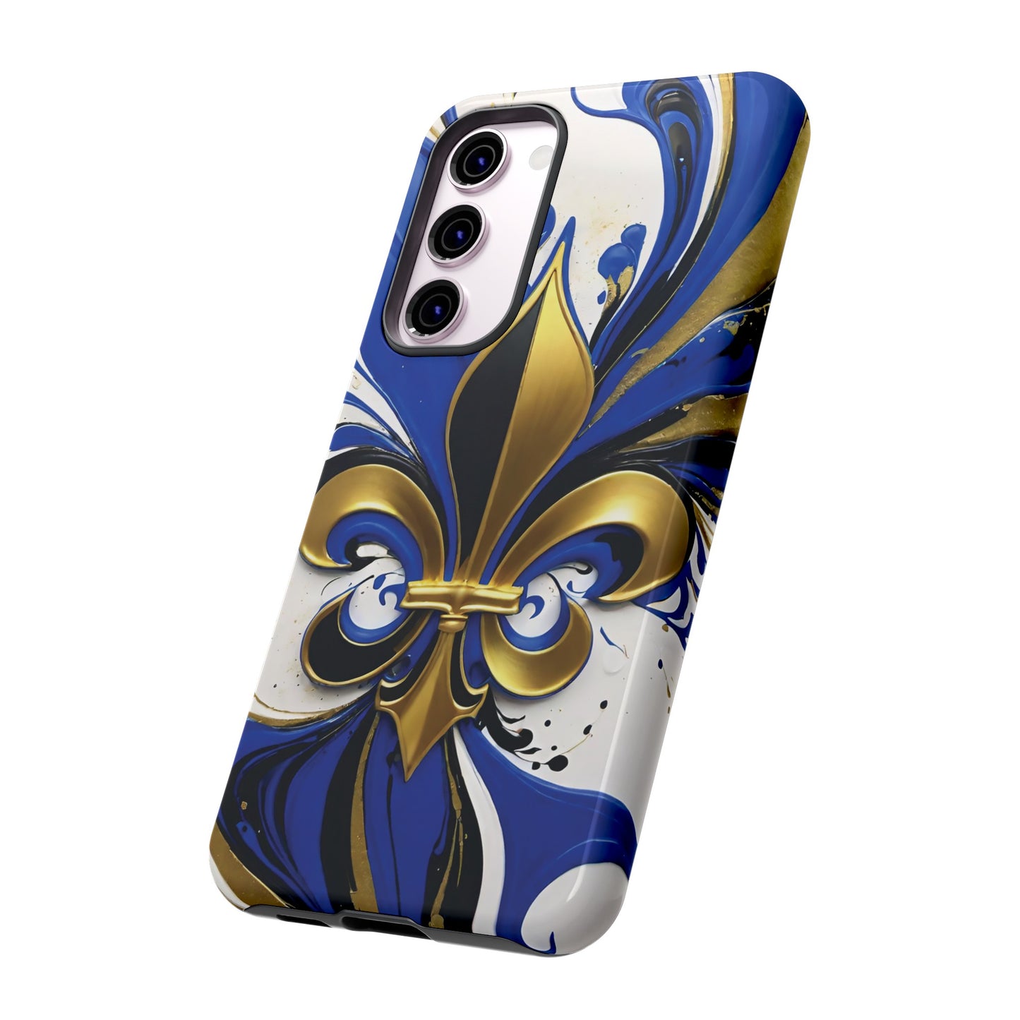 Blue and Gold Fleur-de-Lis 01