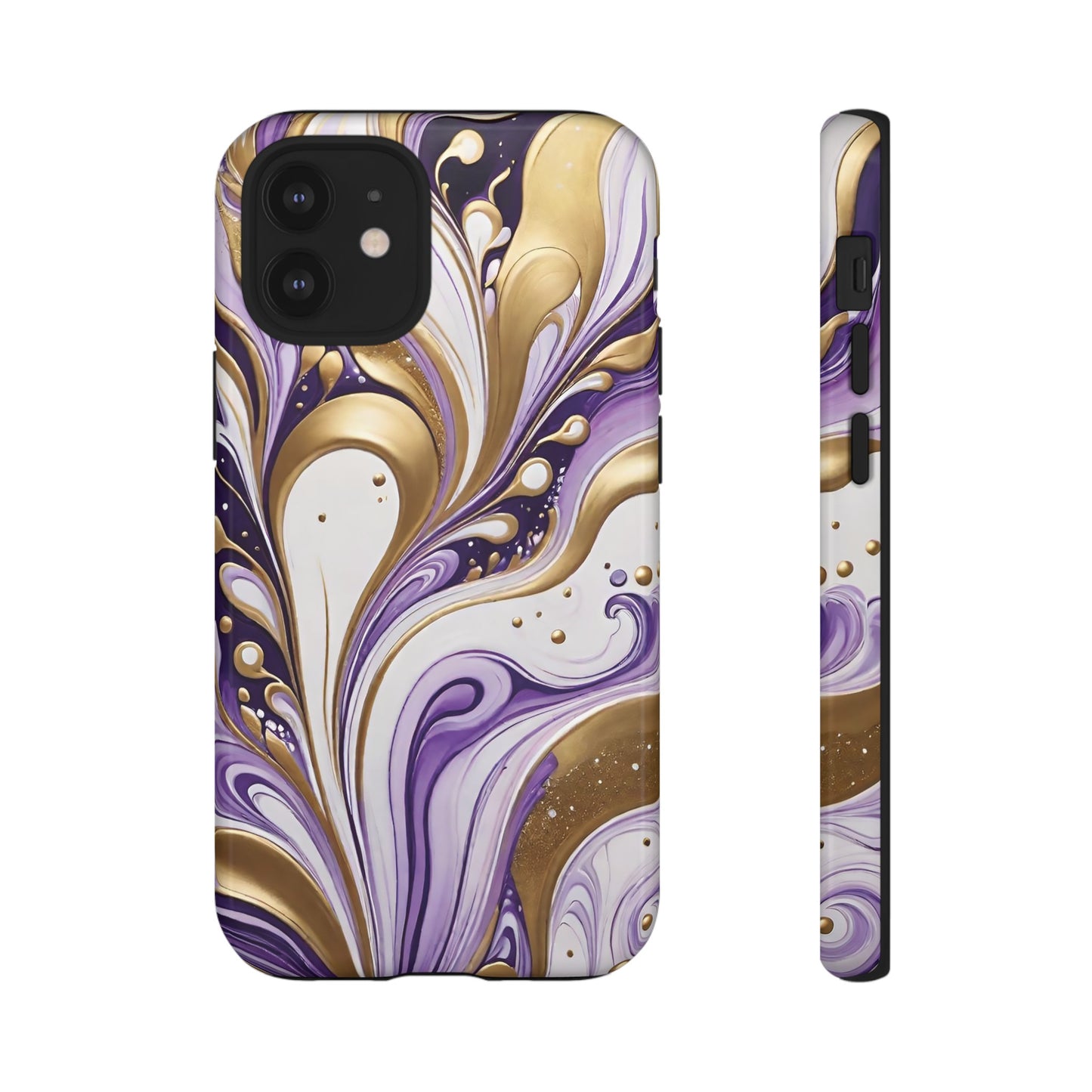 Purple and Gold Swirl 03