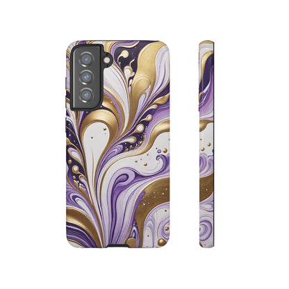 Purple and Gold Swirl 03