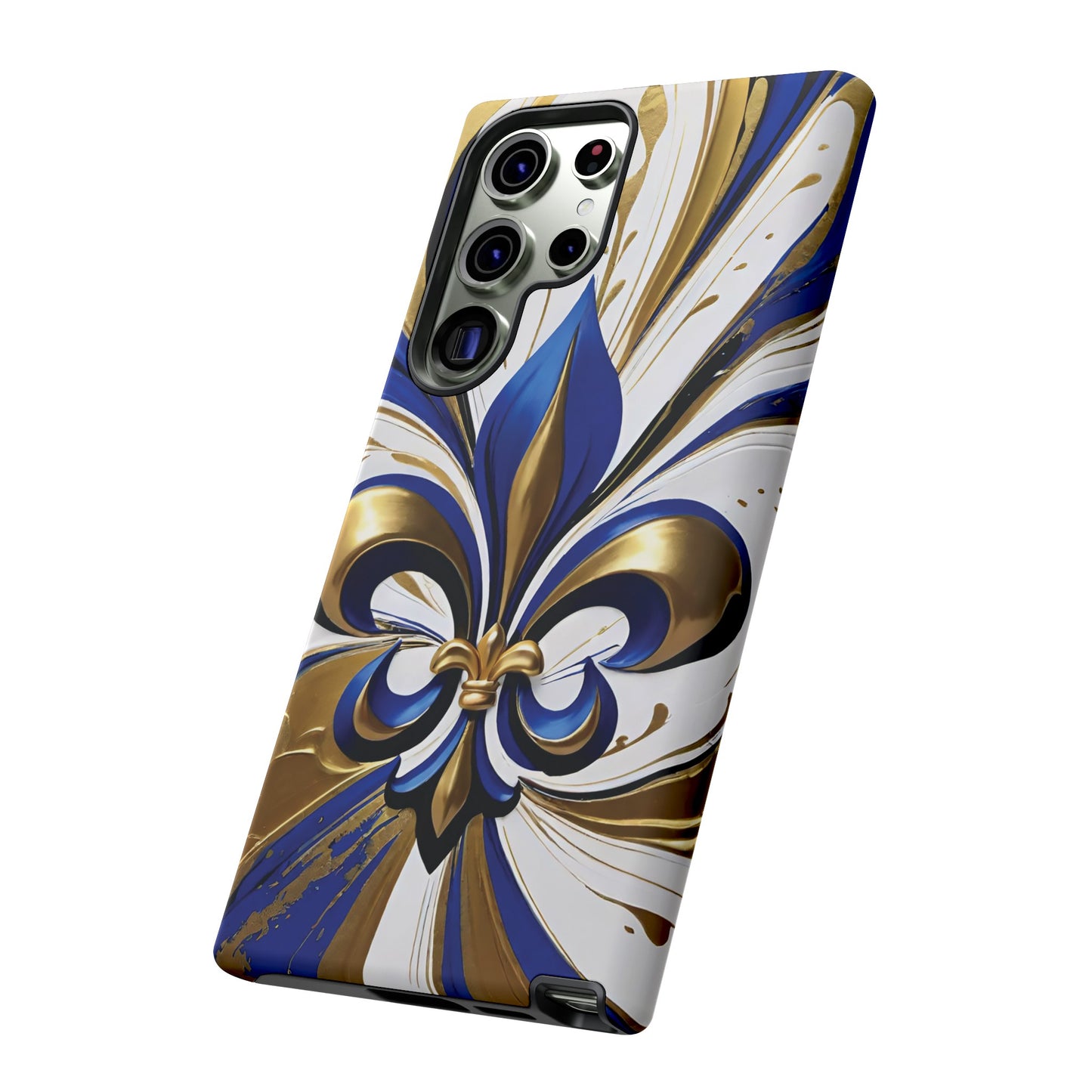 Blue and Gold Fleur-de-Lis 02