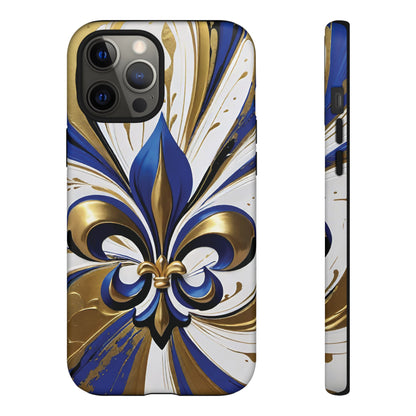 Blue and Gold Fleur-de-Lis 02