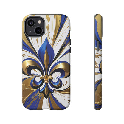 Blue and Gold Fleur-de-Lis 02