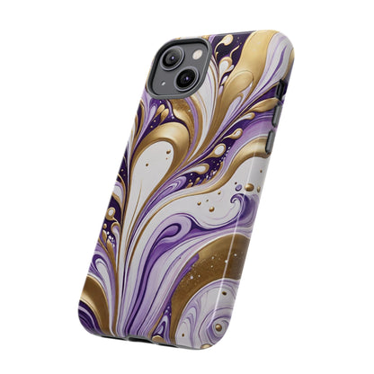 Purple and Gold Swirl 03