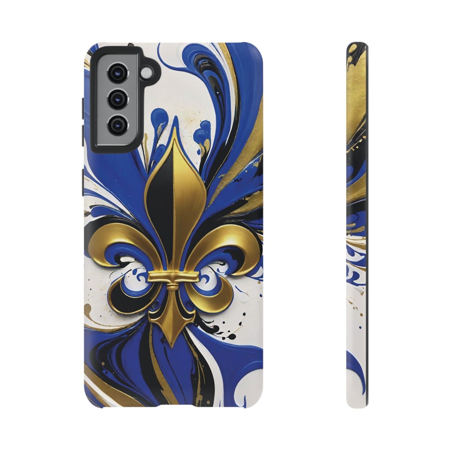 Blue and Gold Fleur-de-Lis 01