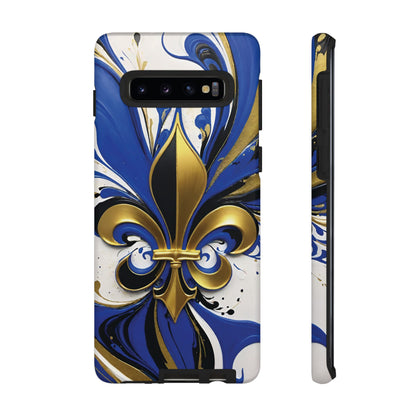 Blue and Gold Fleur-de-Lis 01