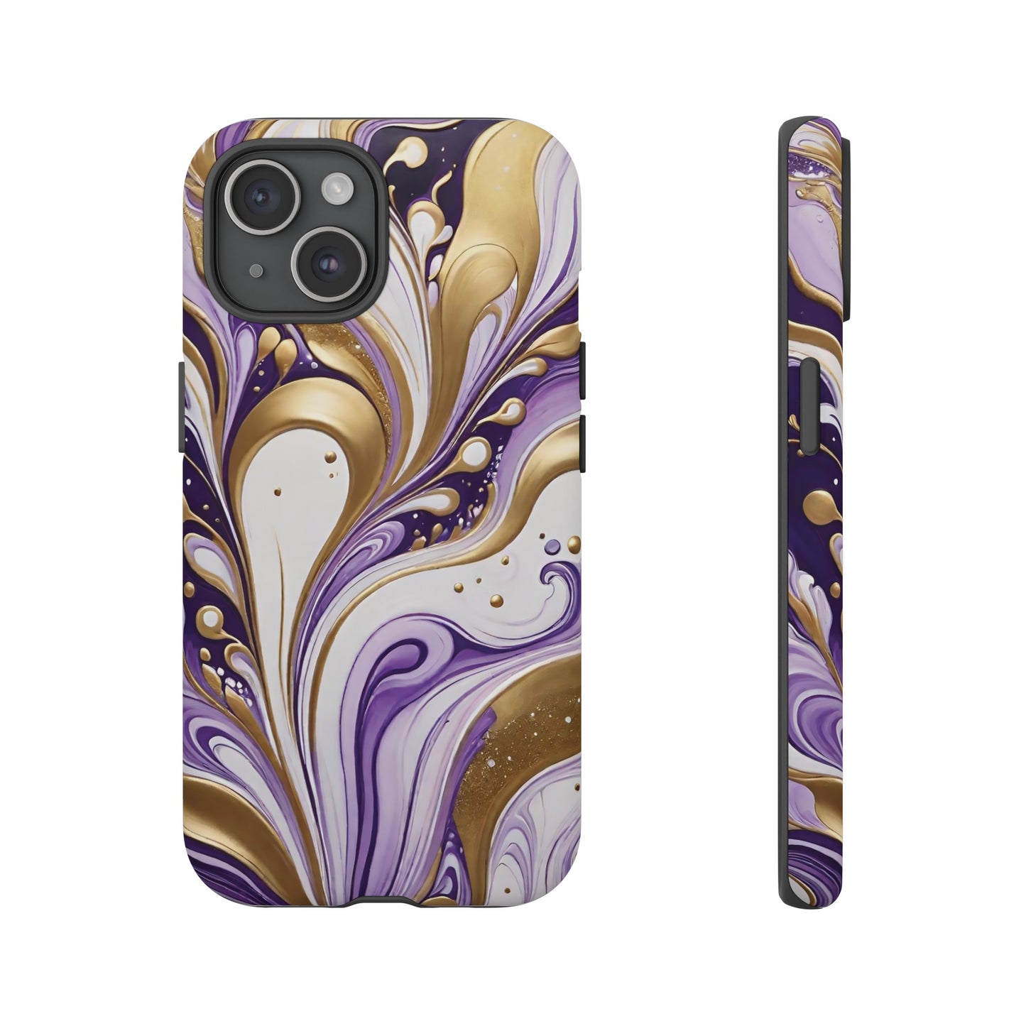 Purple and Gold Swirl 03