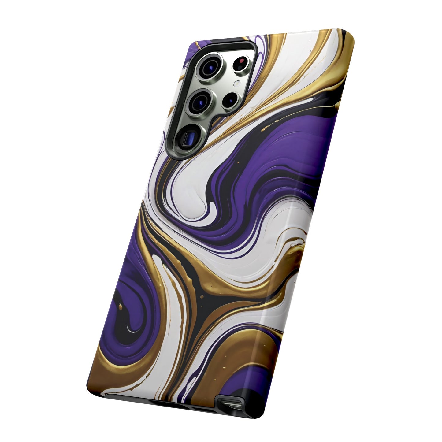 Purple and Gold Swirl 02