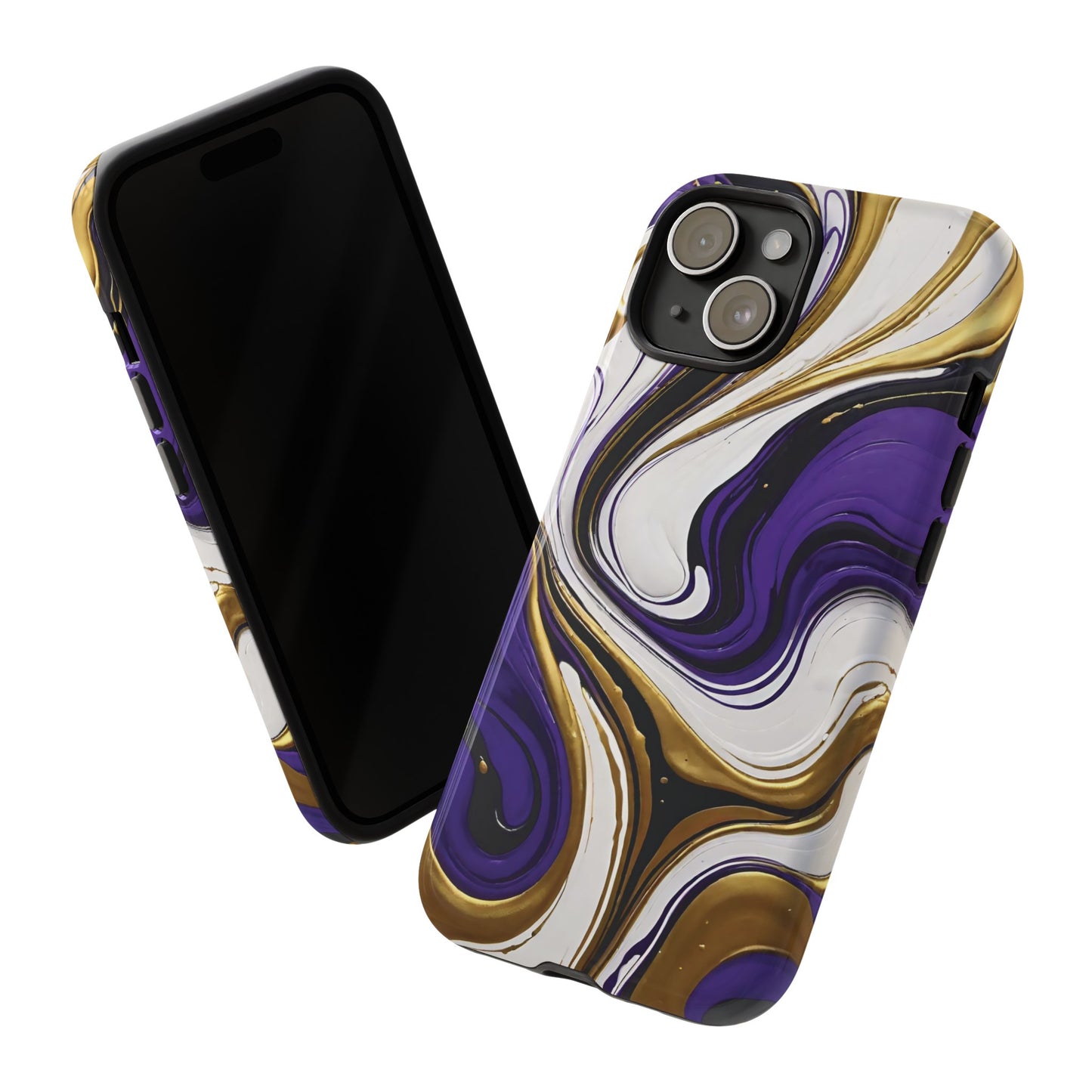 Purple and Gold Swirl 02