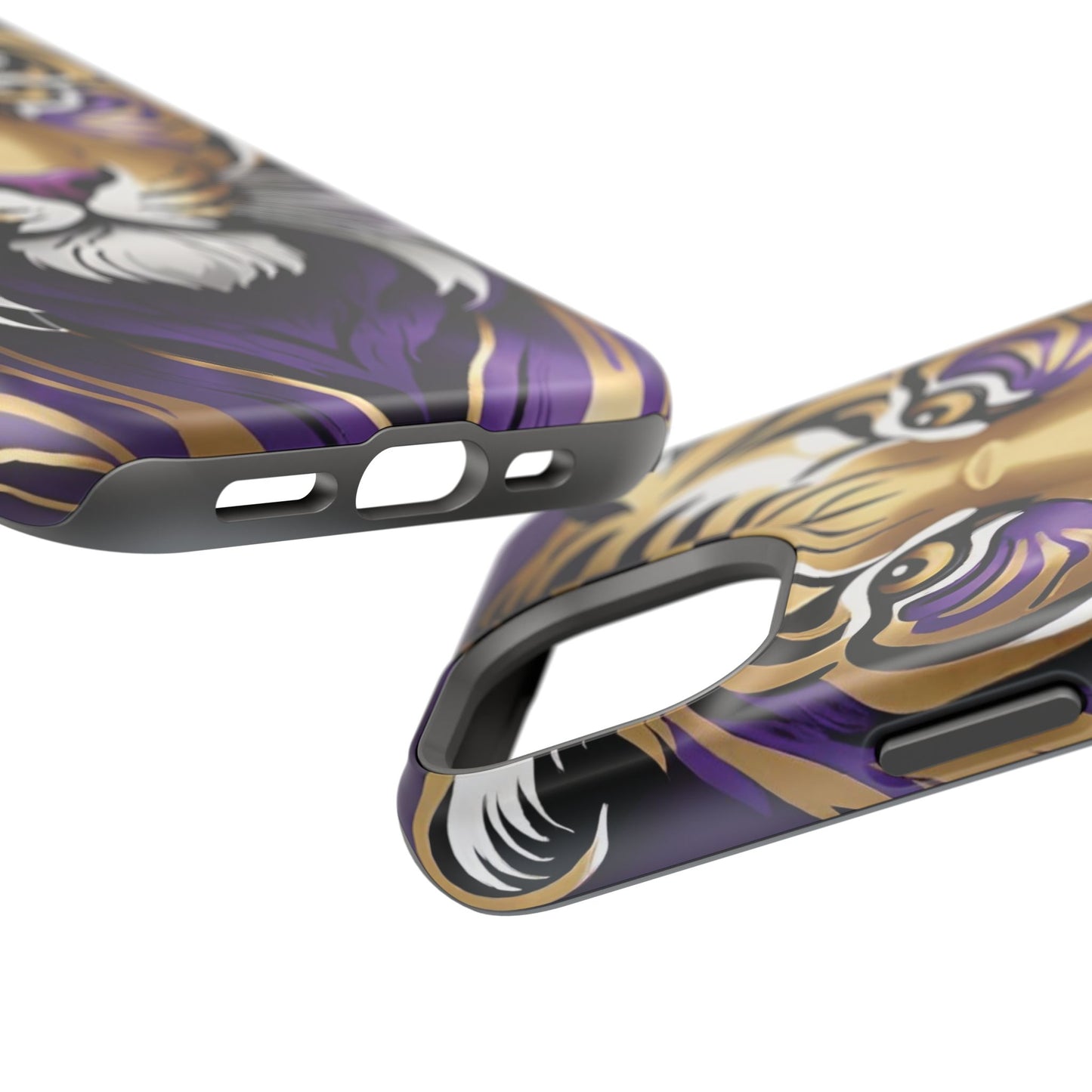 Purple and Gold Tiger Magnetic Tough Case