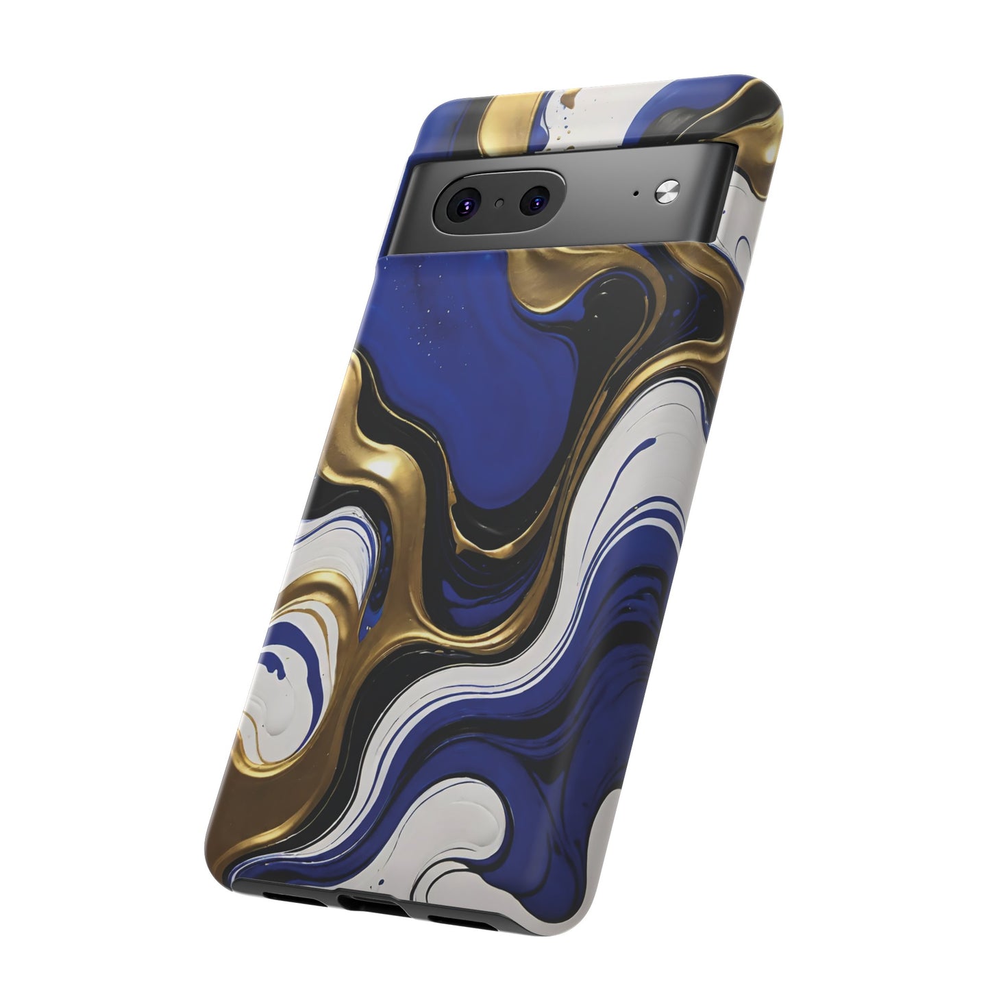 Blue and Gold Swirl 03